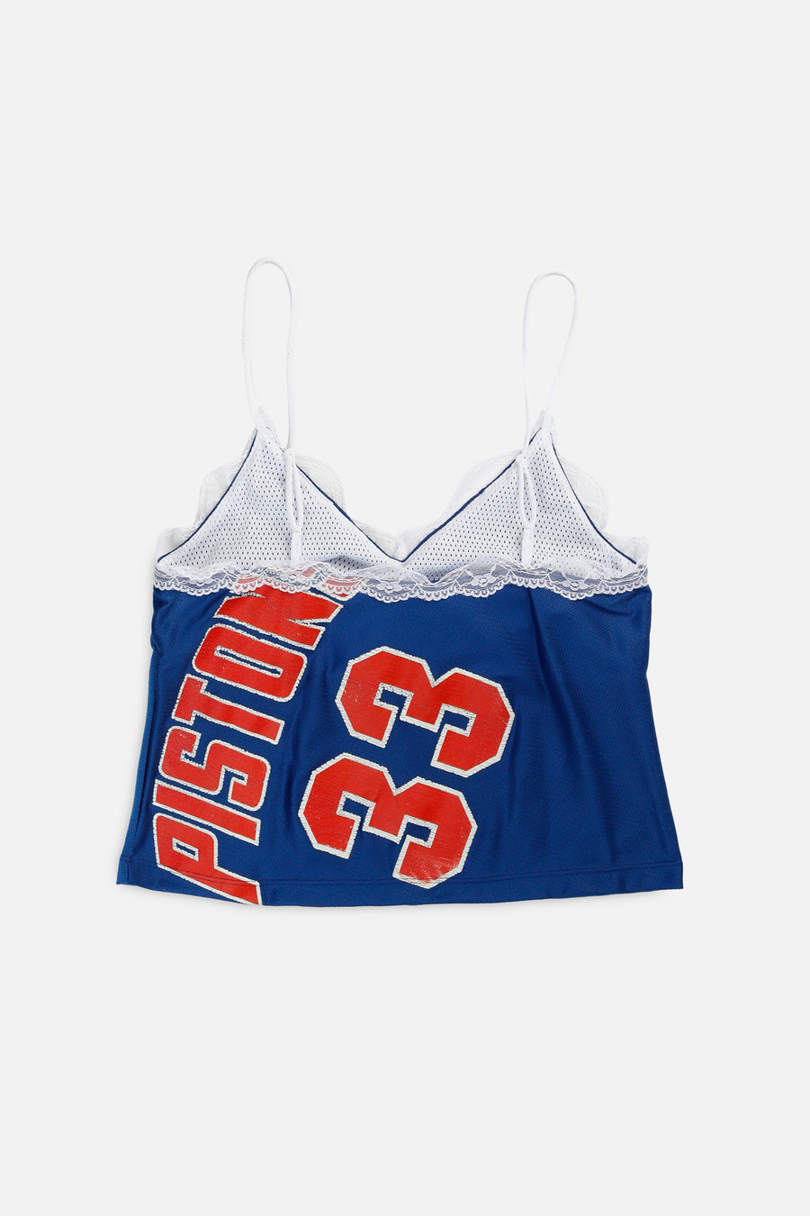 Rework Detroit Pistons NBA Lace Tank - M