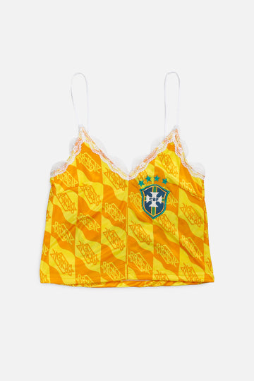 Rework Brazil Soccer Lace Tank - S