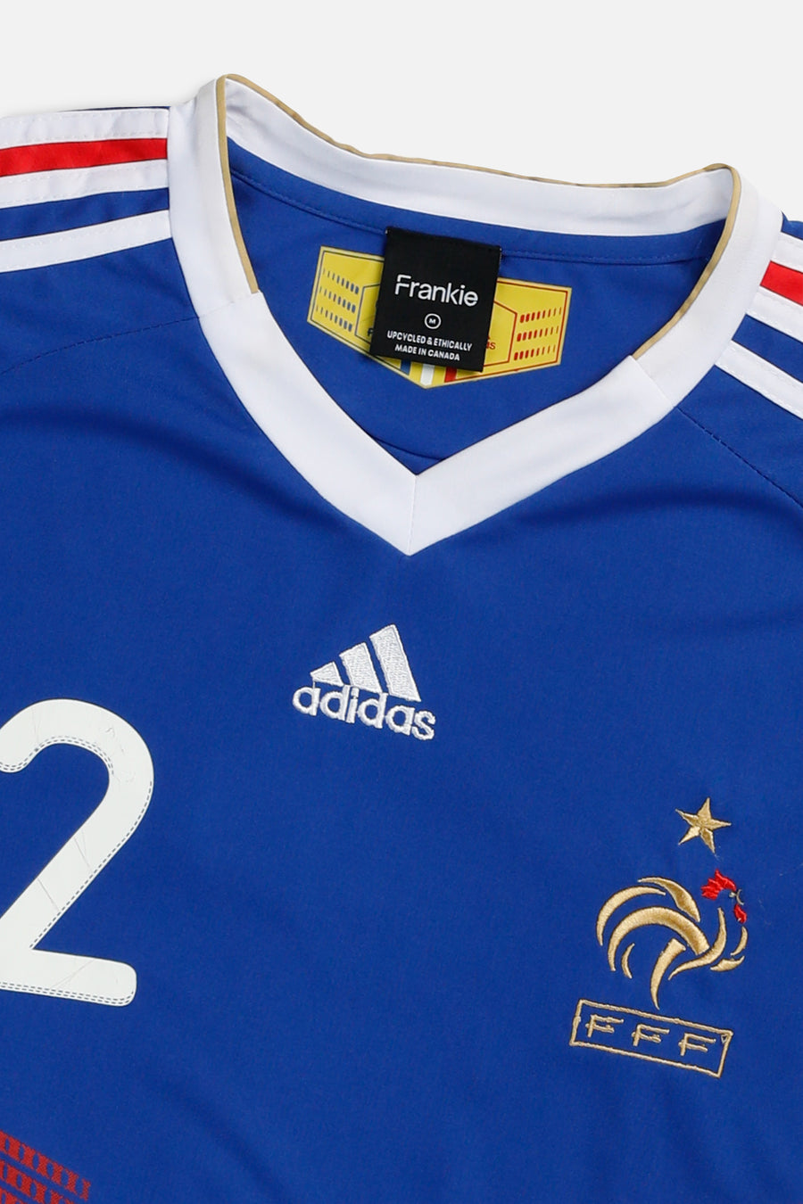 Rework Crop France Soccer Jersey - M