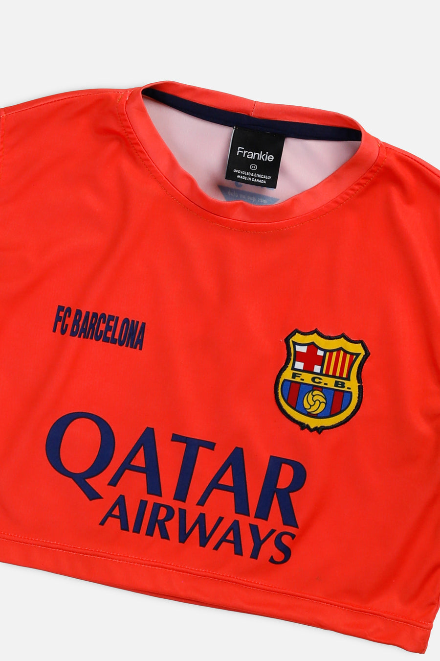 Rework Crop Barcelona Soccer Jersey - XS