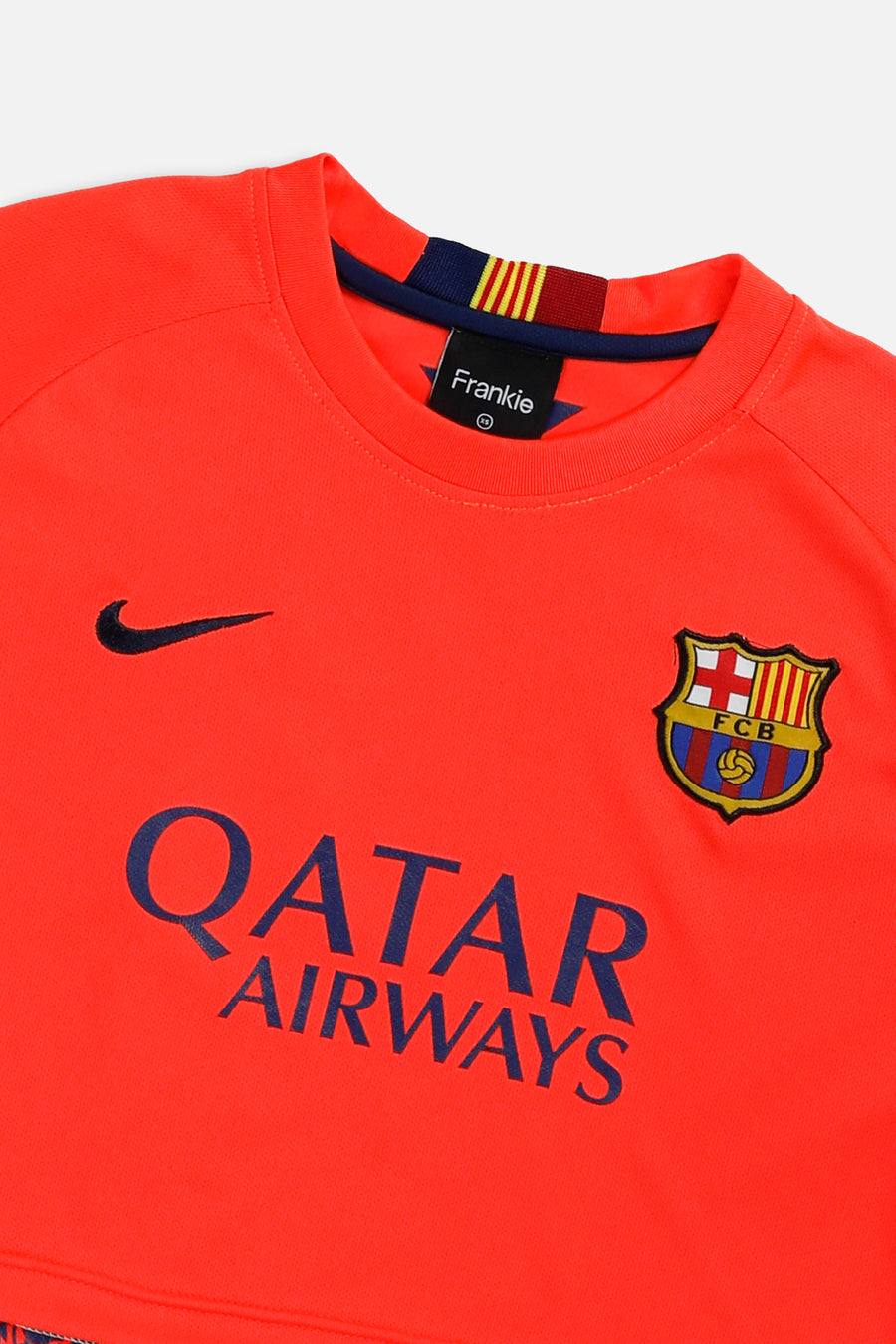 Rework Crop Barcelona Soccer Jersey - XS