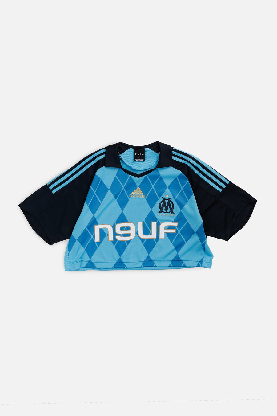 Rework Crop Marseille Soccer Jersey - L