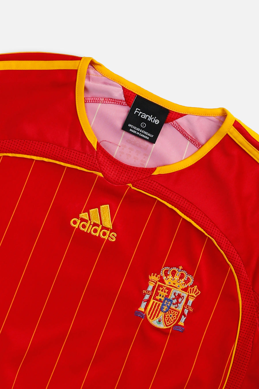 Rework Crop Spain Soccer Jersey - L