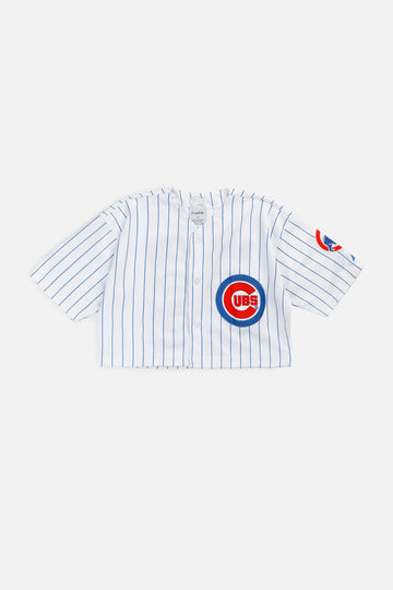 Rework Crop Chicago Cubs MLB Jersey - M