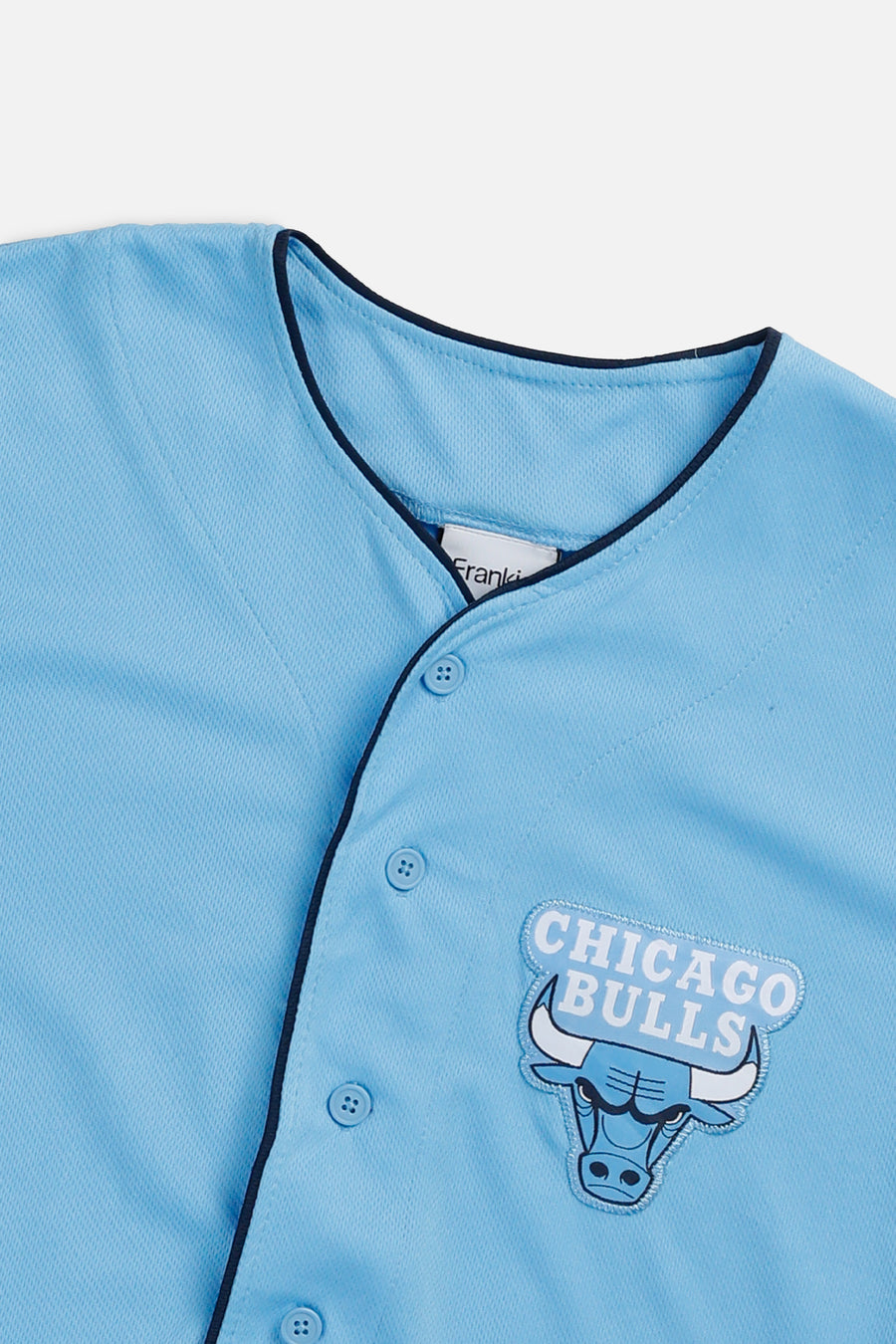 Rework Crop Chicago Bulls NBA Baseball Jersey - M