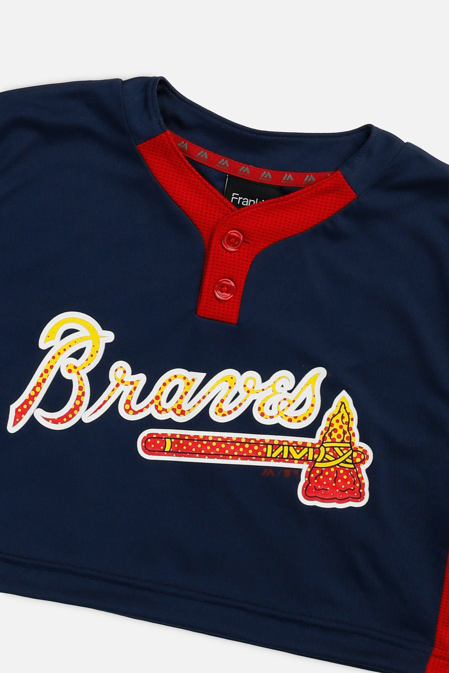 Rework Crop Atlanta Braves MLB Jersey - XS