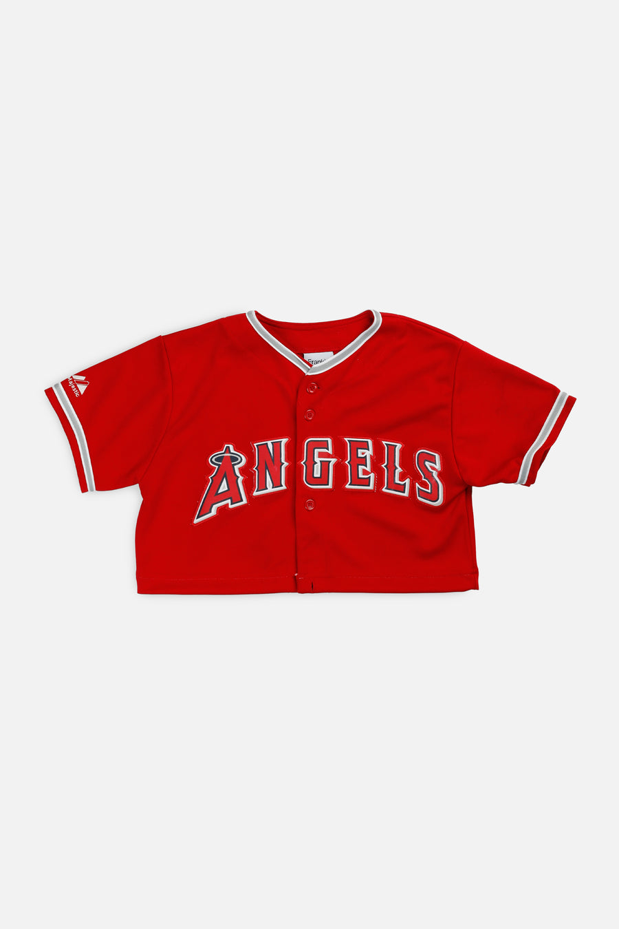 Rework Crop LA Angels MLB Jersey - XS