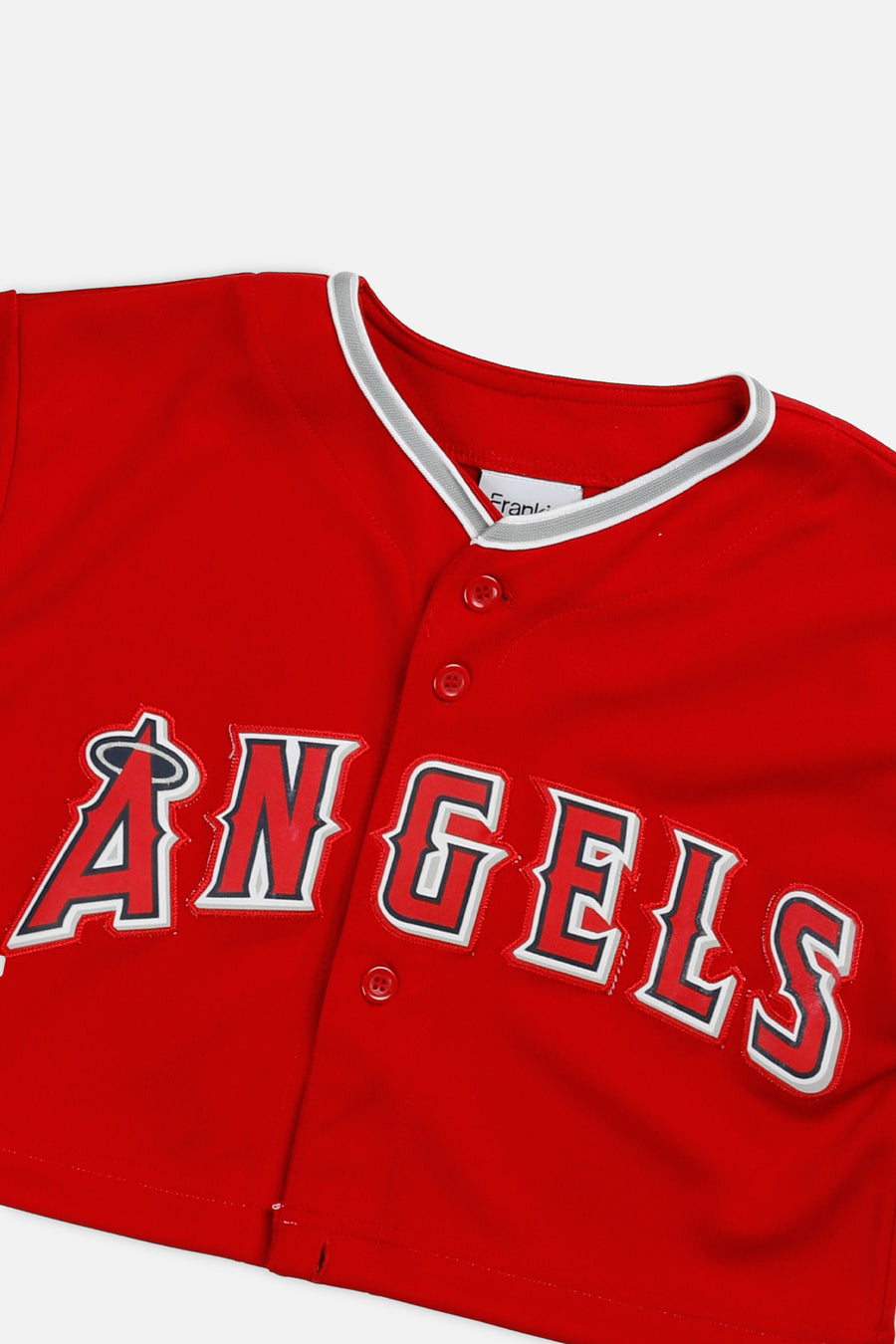 Rework Crop LA Angels MLB Jersey - XS