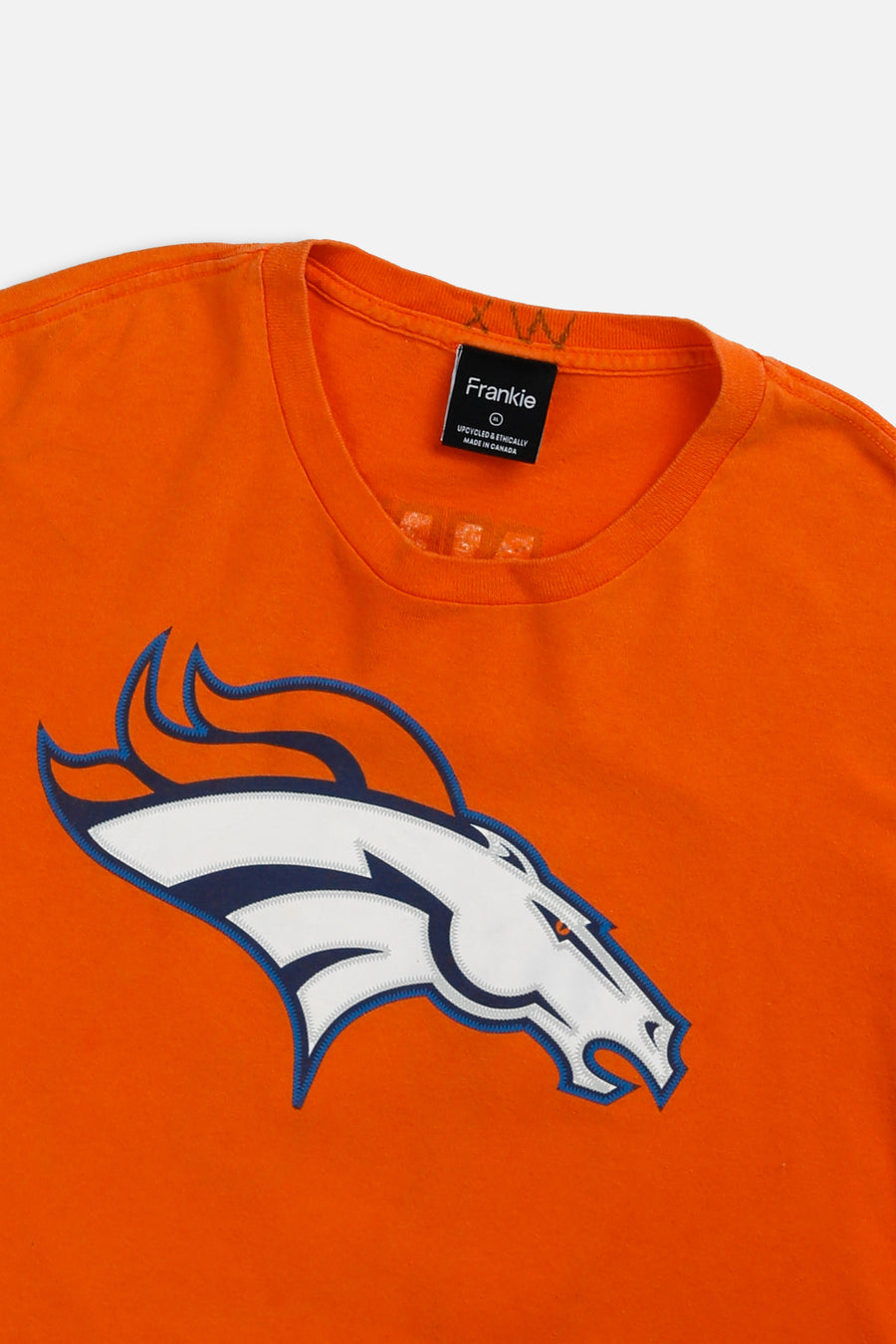 Rework Denver Broncos NFL Crop Tee - XL