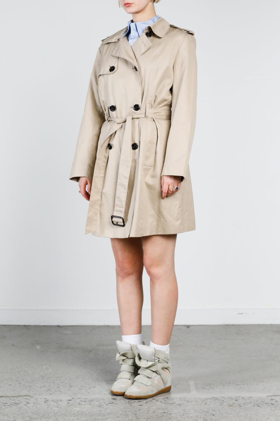 Vintage Trench Coat - Women's S