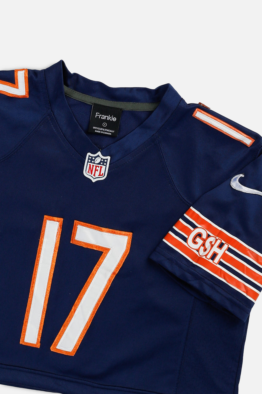 Rework Crop Chicago Bears NFL Jersey - S