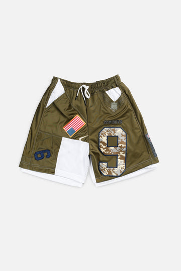 Unisex Rework Dallas Cowboys NFL Jersey Shorts - S