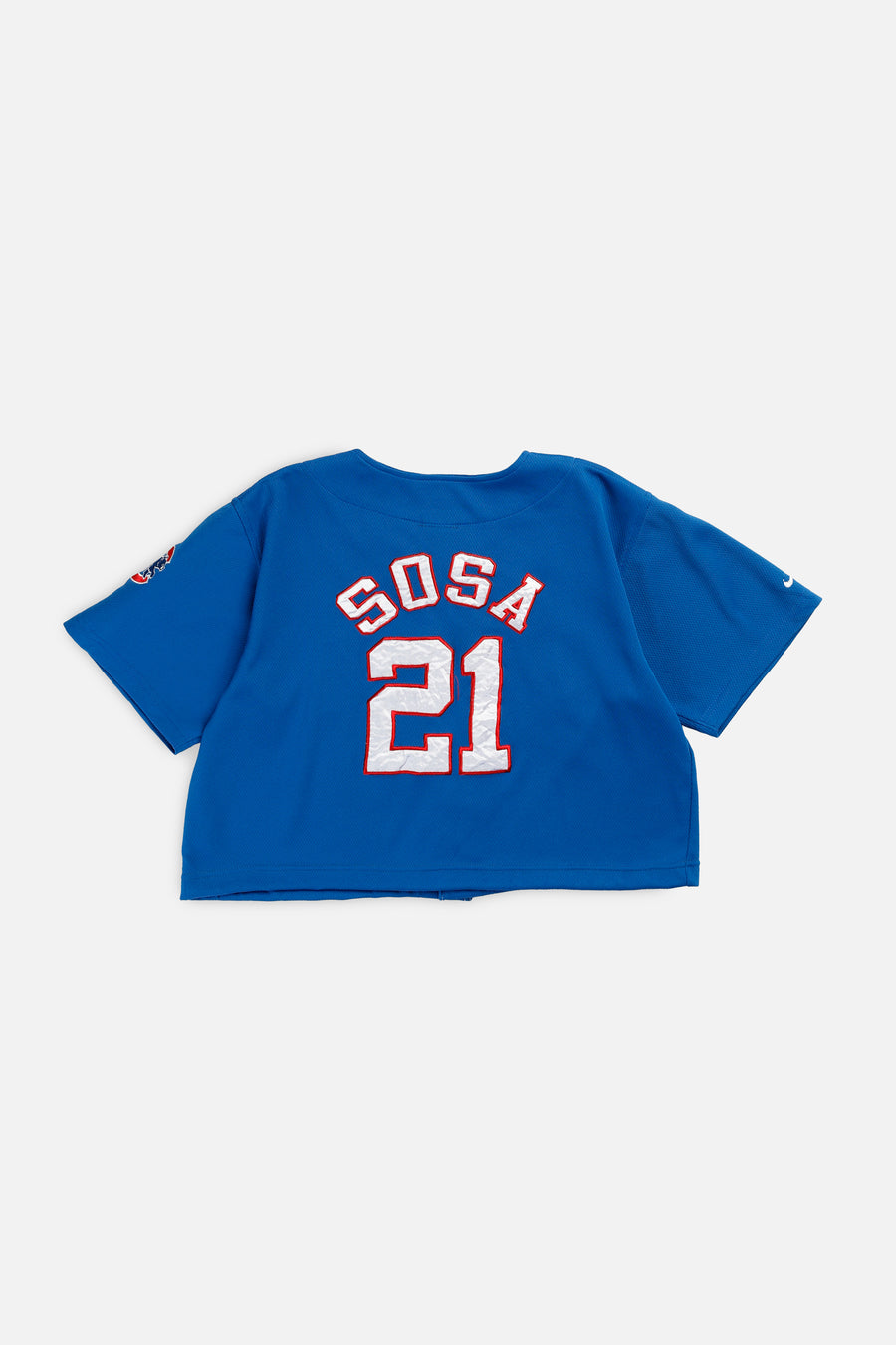 Rework Crop Chicago Cubs MLB Jersey - S