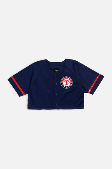 Rework Crop Texas Rangers MLB Jersey - S