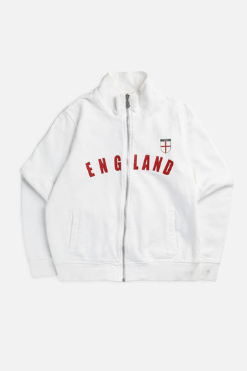 Vintage England Soccer Track Jacket - S