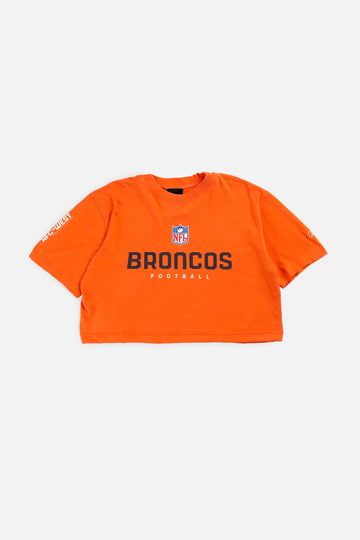 Rework Denver Broncos NFL Crop Tee - S