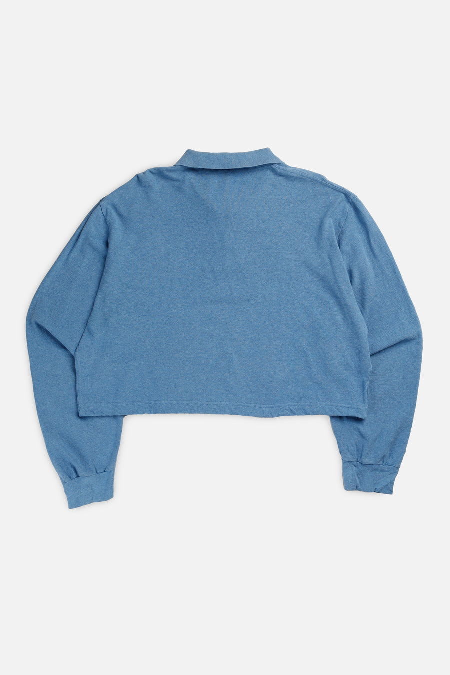 Rework Polo Crop Long Sleeve Tee - XXL