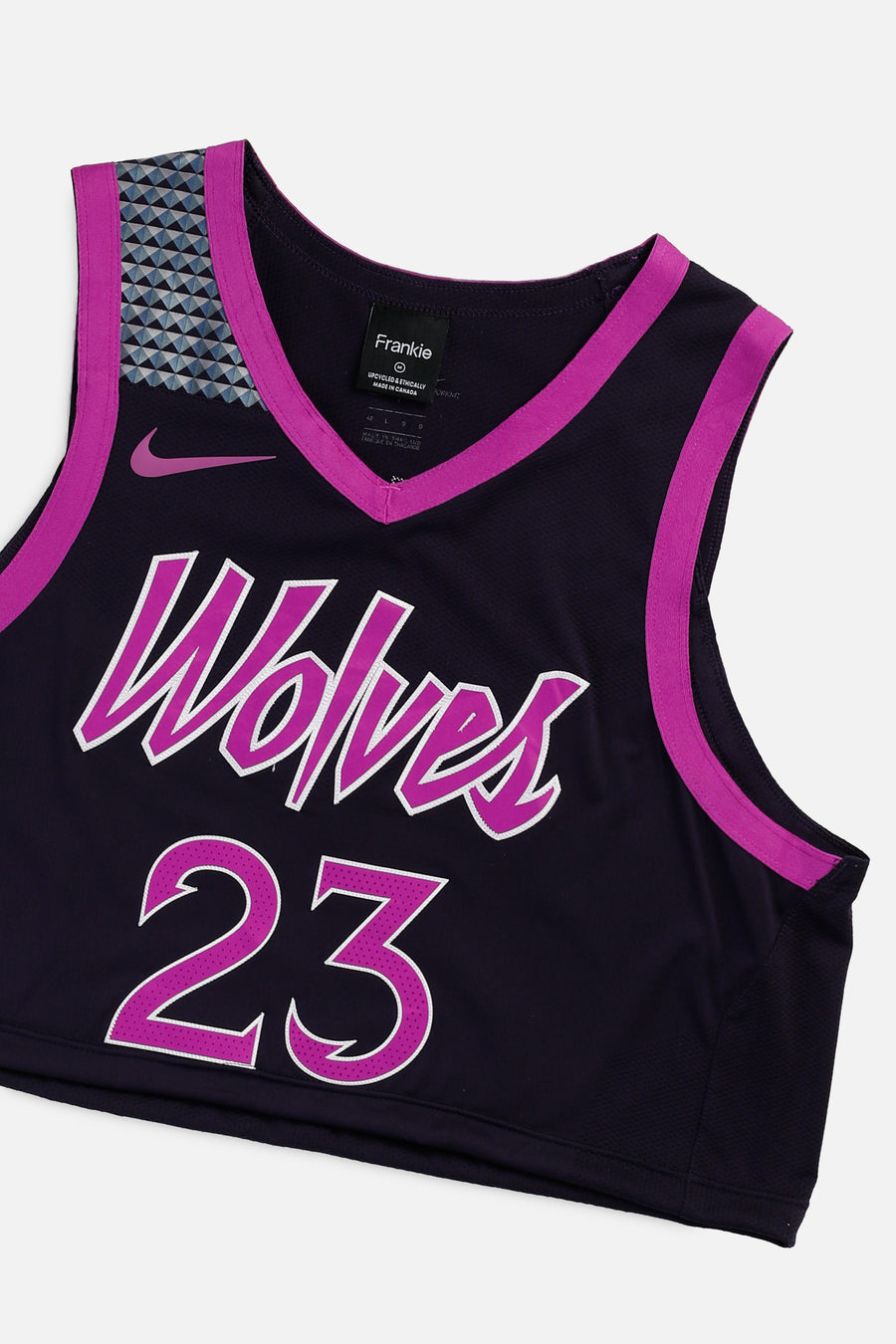 Rework Minnesota Timberwolves NBA Crop Jersey - M