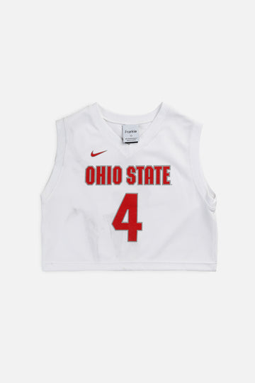 Rework Crop Ohio State NCAA Basketball Jersey - XS