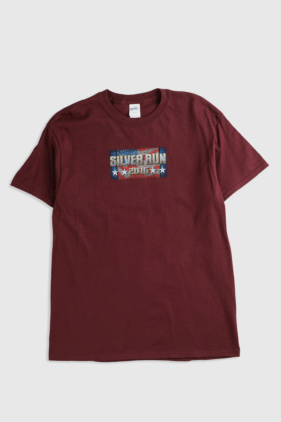 Deadstock Silver Run Tee - Burgundy, Black