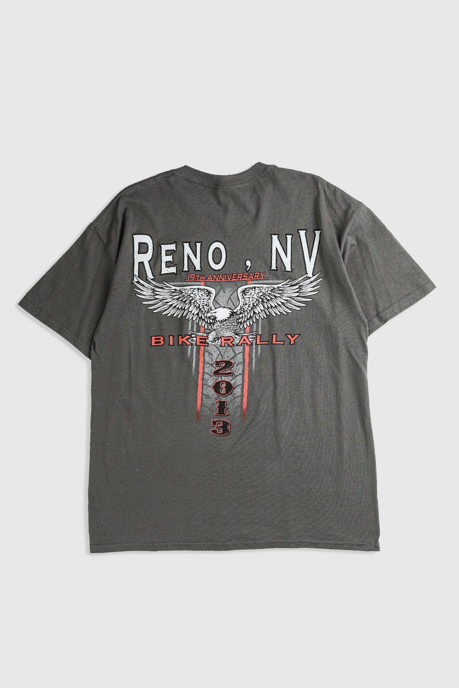 Deadstock Reno Bike Rally Tee - Grey, Neon Yellow, White, Black, Blue