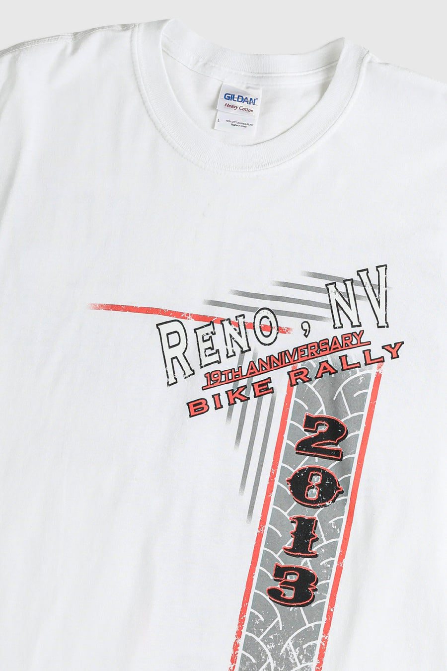 Deadstock Reno Bike Rally Tee - Grey, Neon Yellow, White, Black, Blue