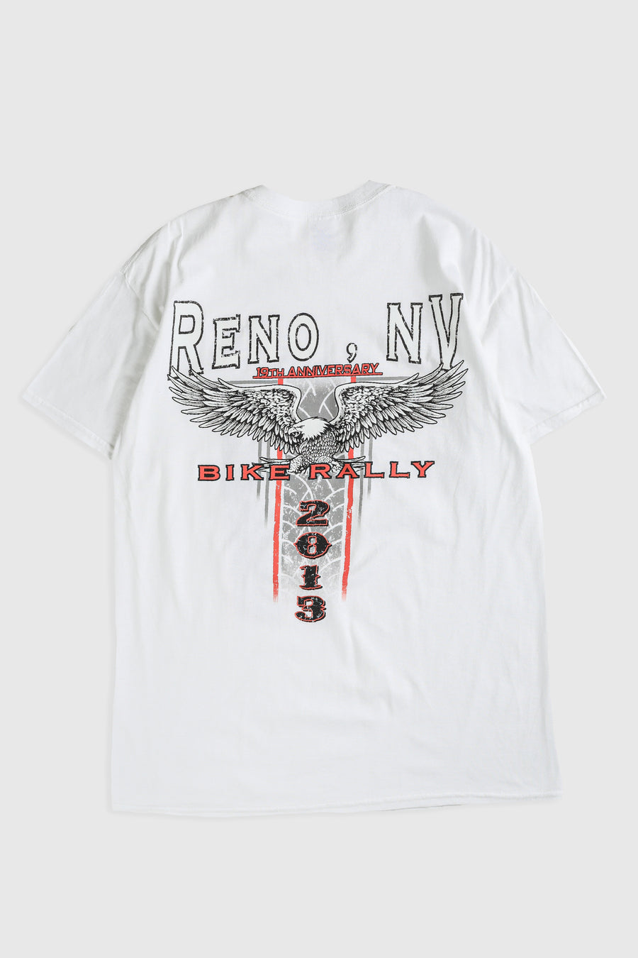 Deadstock Reno Bike Rally Tee - Grey, Neon Yellow, White, Black, Blue