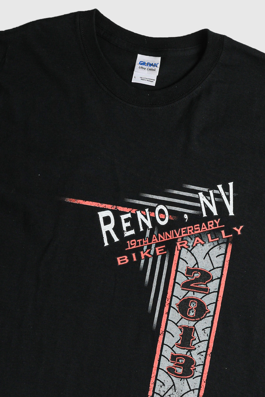 Deadstock Reno Bike Rally Tee - Grey, Neon Yellow, White, Black, Blue