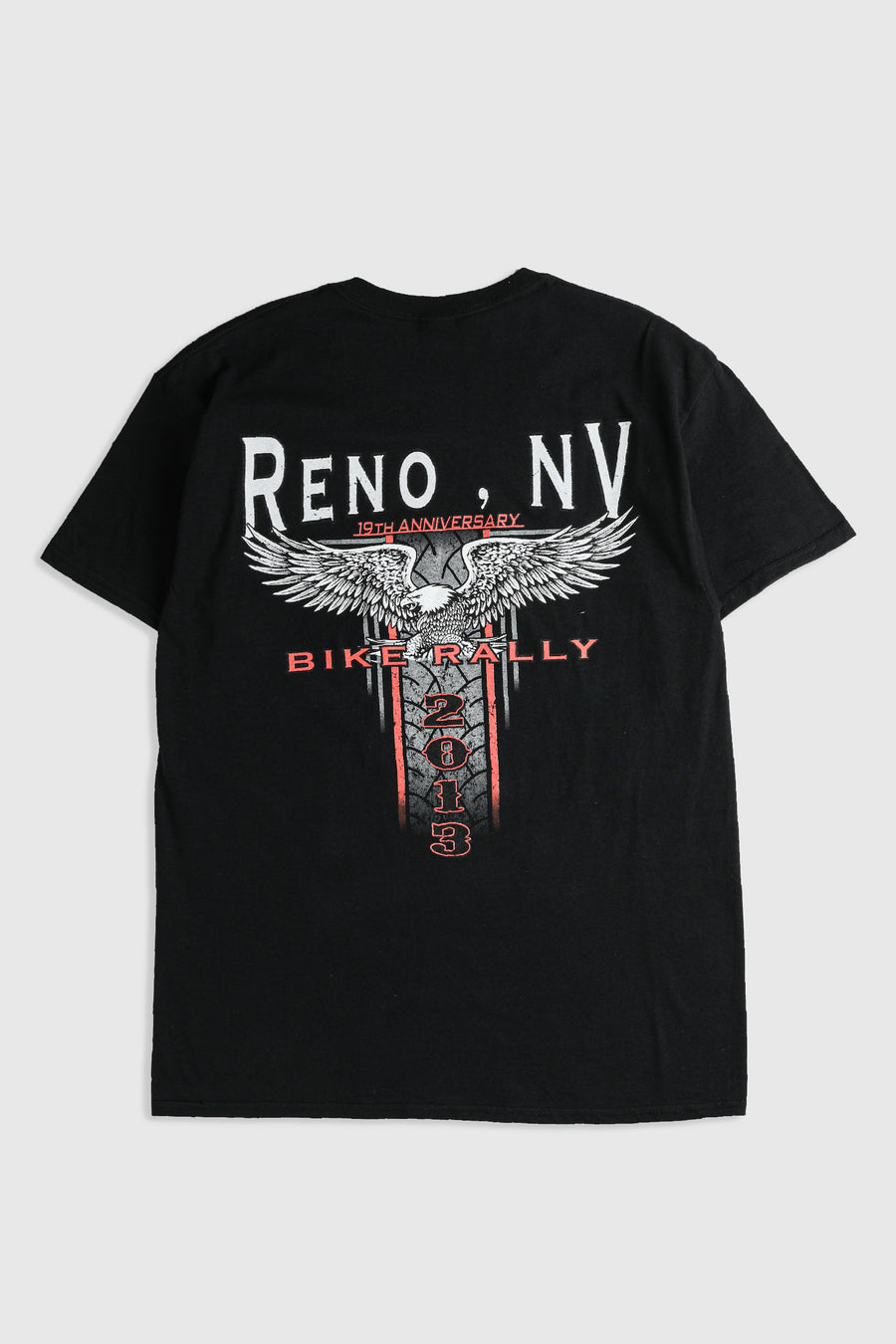 Deadstock Reno Bike Rally Tee - Grey, Neon Yellow, White, Black, Blue