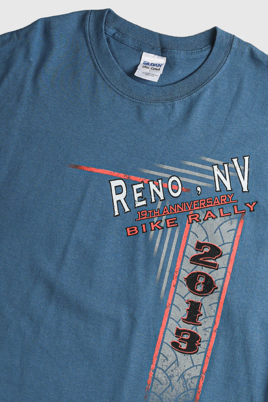 Deadstock Reno Bike Rally Tee - Grey, Neon Yellow, White, Black, Blue