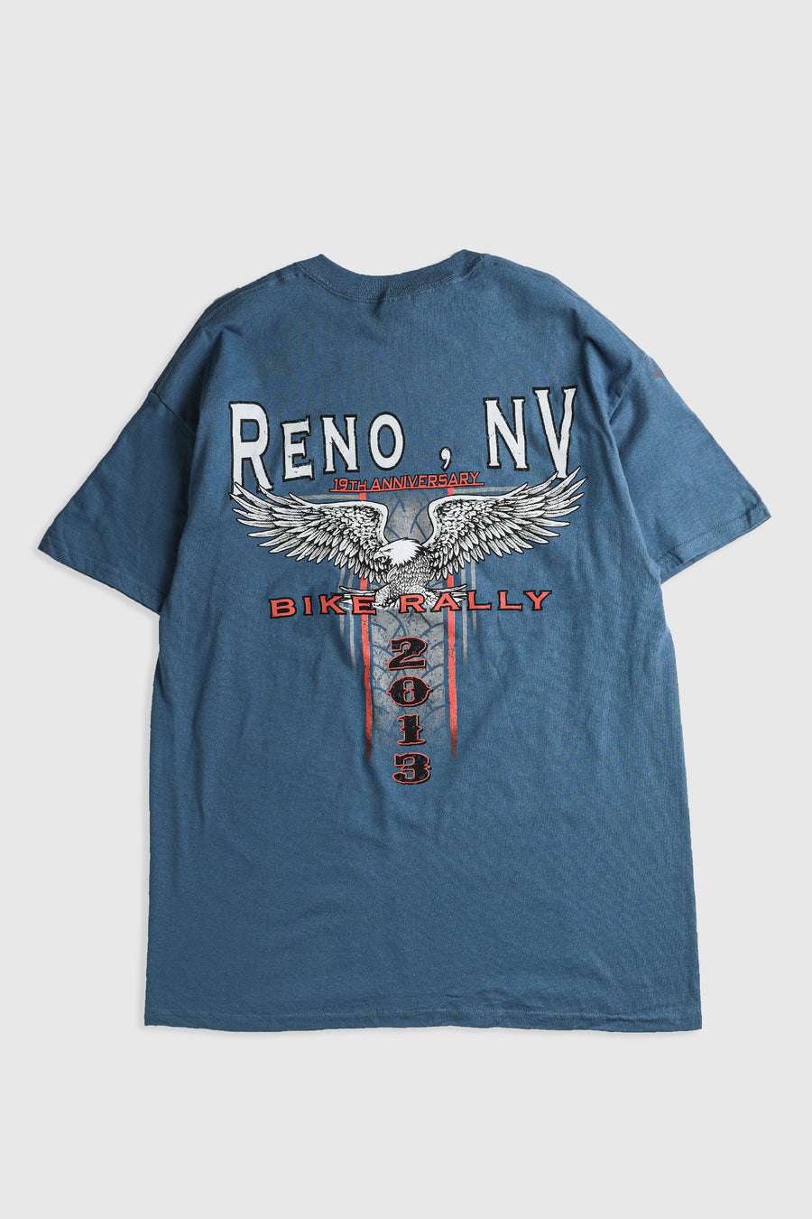 Deadstock Reno Bike Rally Tee - Grey, Neon Yellow, White, Black, Blue