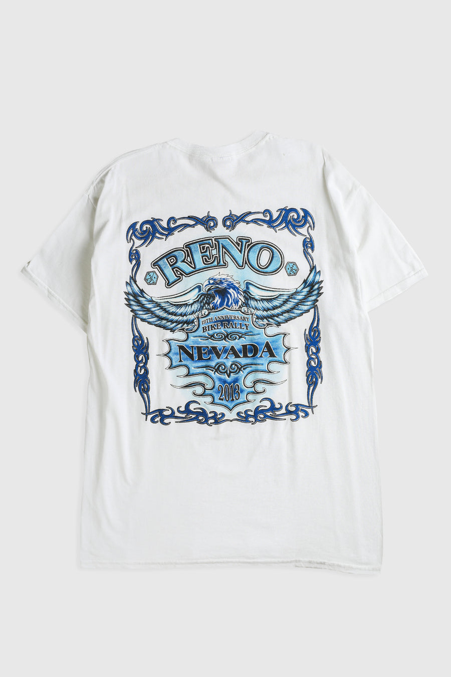 Deadstock Reno Bike Rally Tee - Neon Yellow, Mustard, White