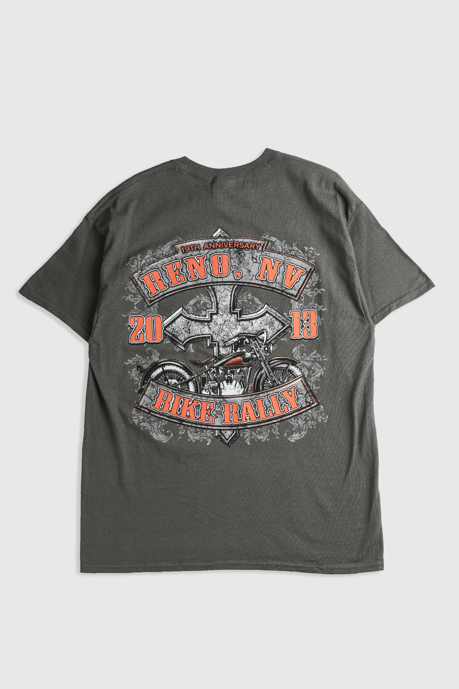 Deadstock Reno Motorcycle Rally Tee - Grey, Black