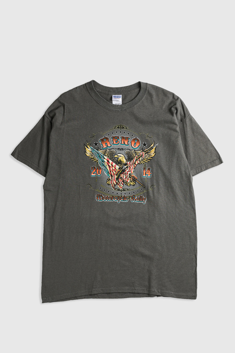 Deadstock Reno Motorcycle Rally Tee - Grey, Black