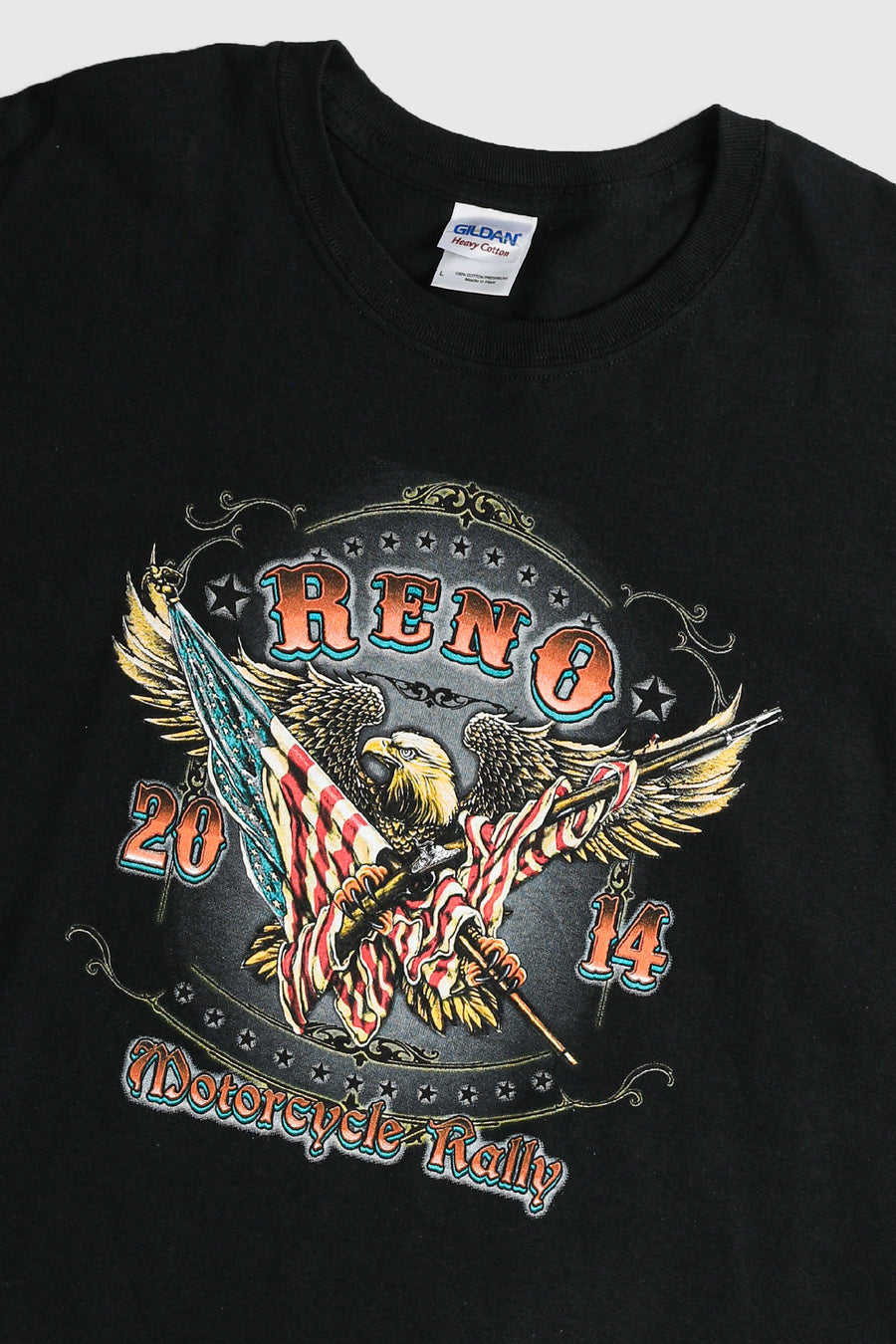 Deadstock Reno Motorcycle Rally Tee - Grey, Black