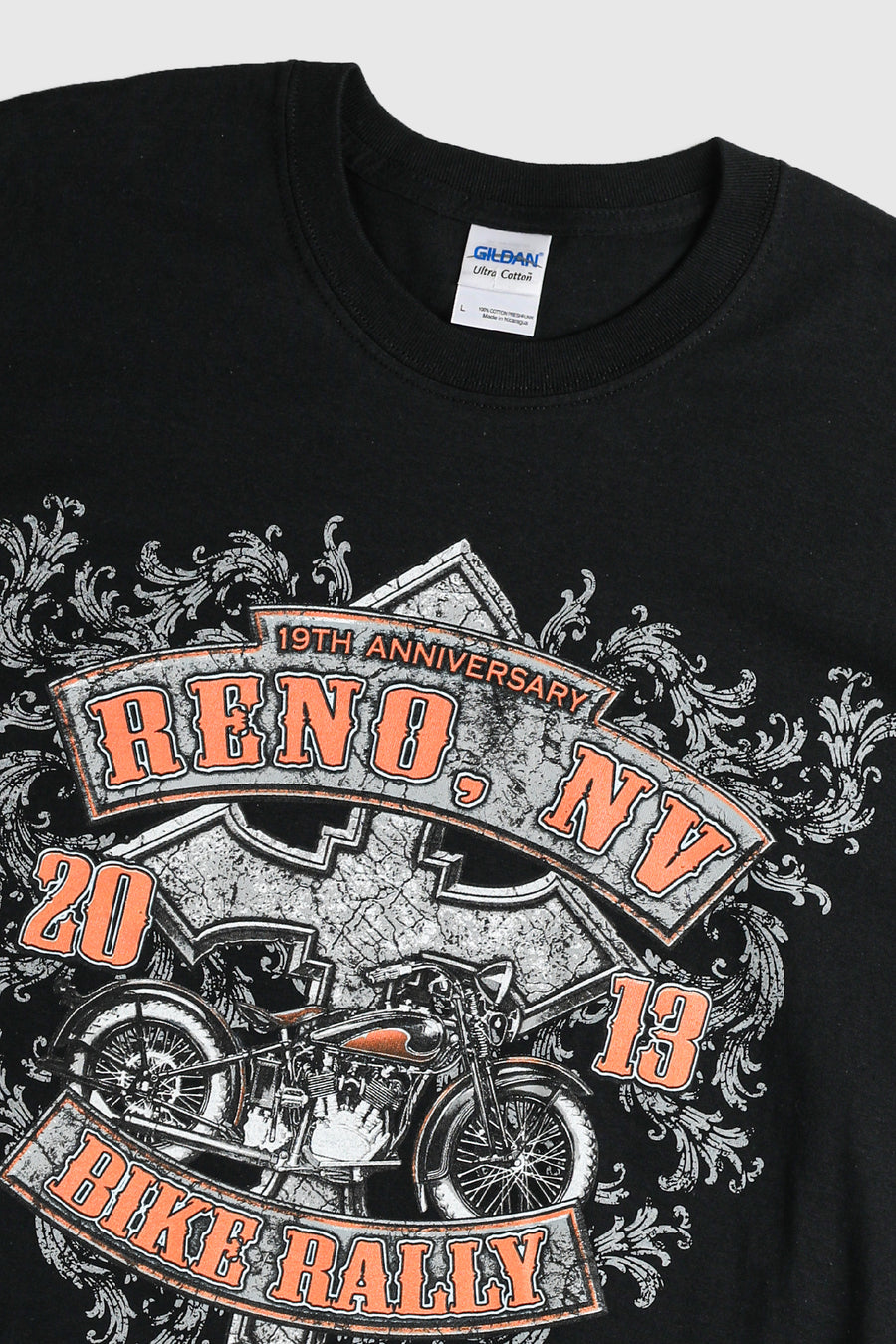 Deadstock Reno Motorcycle Rally Tee - Grey, Black