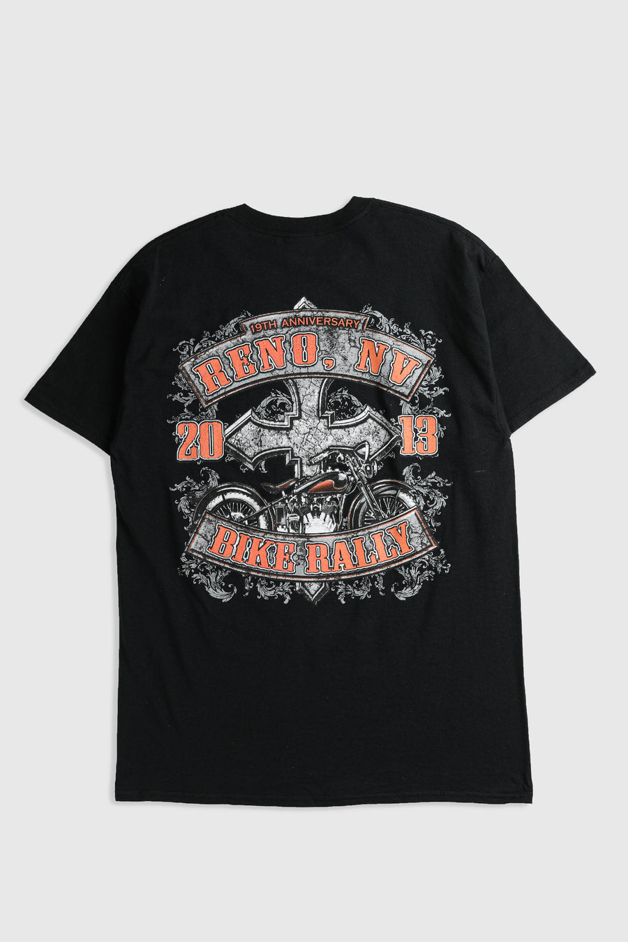 Deadstock Reno Motorcycle Rally Tee - Grey, Black