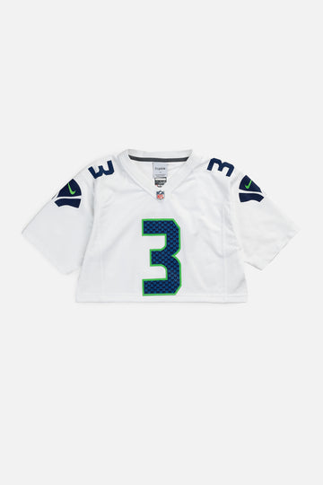 Rework Crop Seattle Seahawks NFL Jersey - S