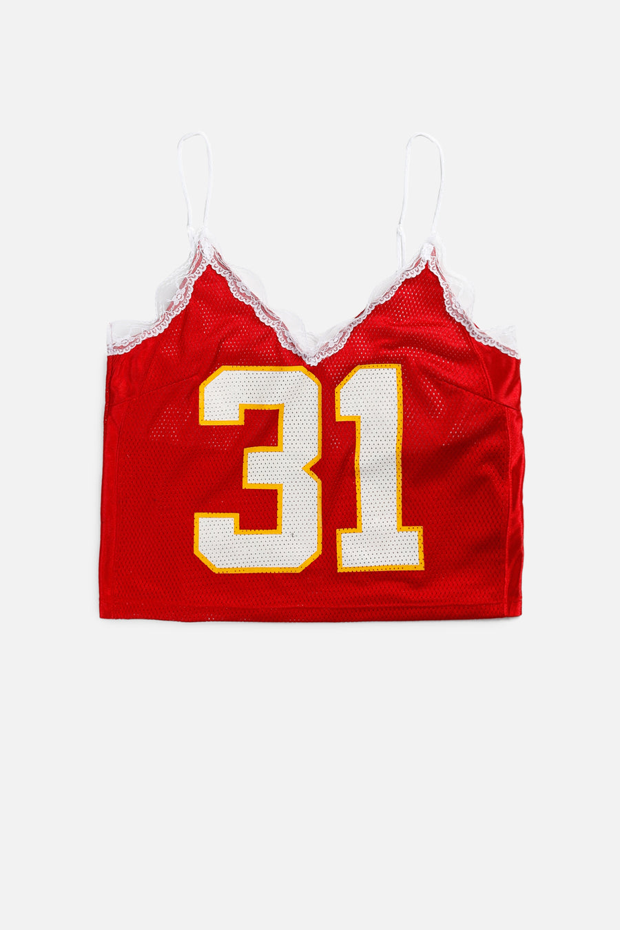 Rework Kansas City Chiefs NFL Lace Tank - M