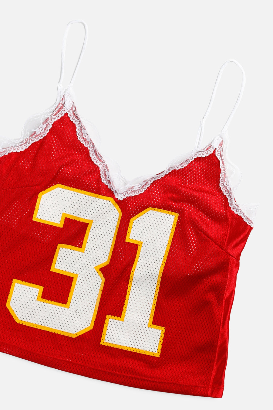 Rework Kansas City Chiefs NFL Lace Tank - M