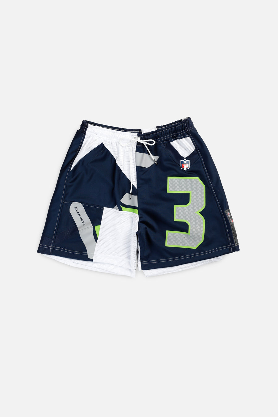 Unisex Rework Seattle Seahawks NFL Jersey Shorts - L