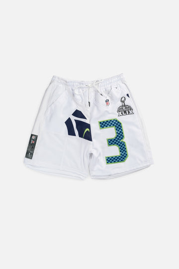 Unisex Rework Seattle Seahawks NFL Jersey Shorts - L