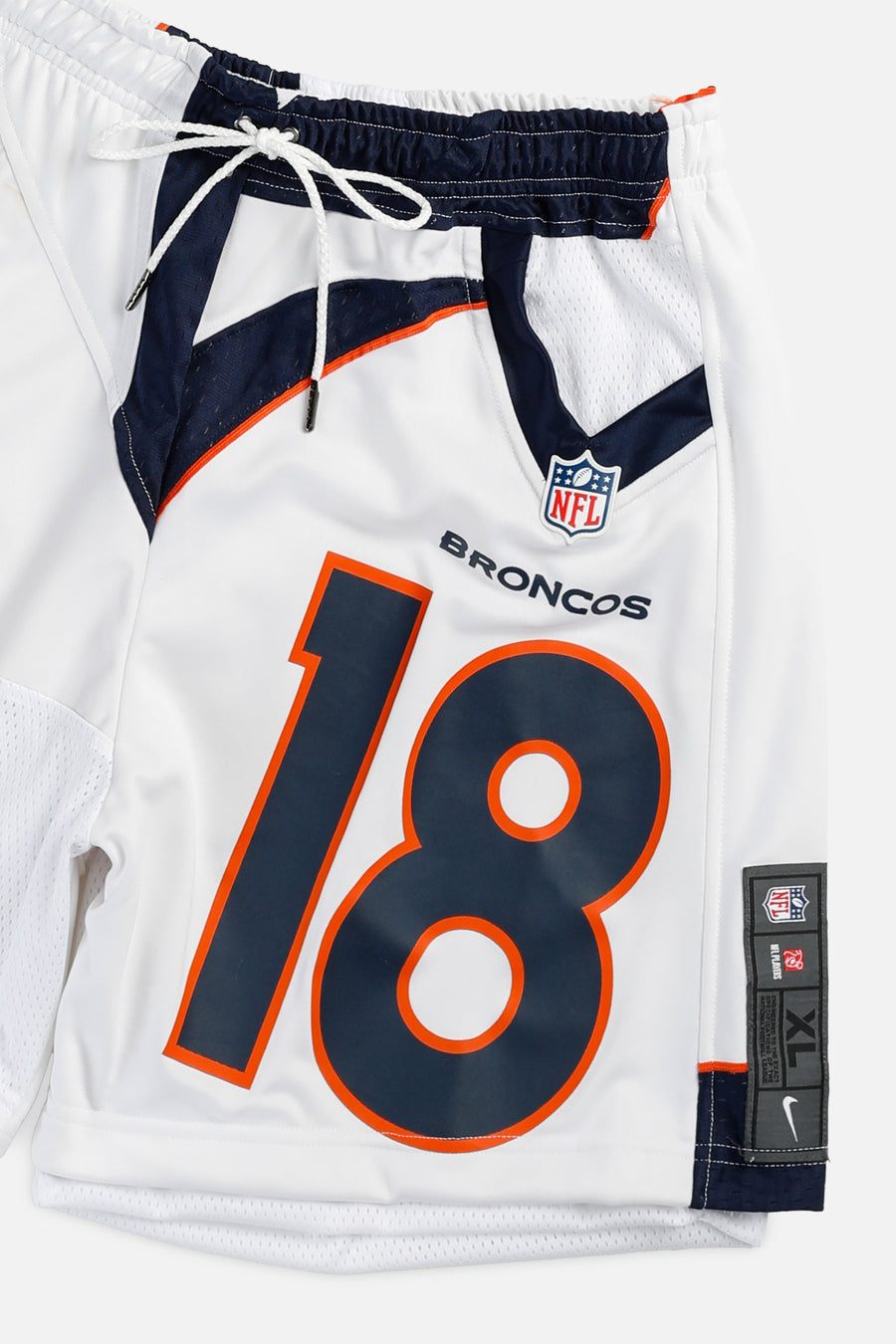 Unisex Rework Denver Broncos NFL Jersey Shorts - L