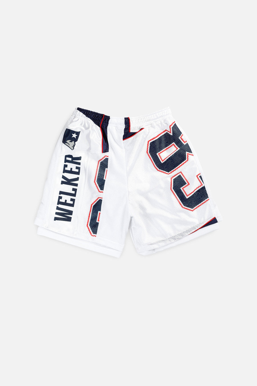 Unisex Rework New England Patriots NFL Jersey Shorts - L