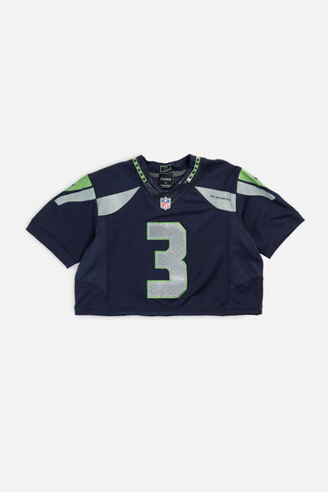 Rework Crop Seattle Seahawks NFL Jersey - S