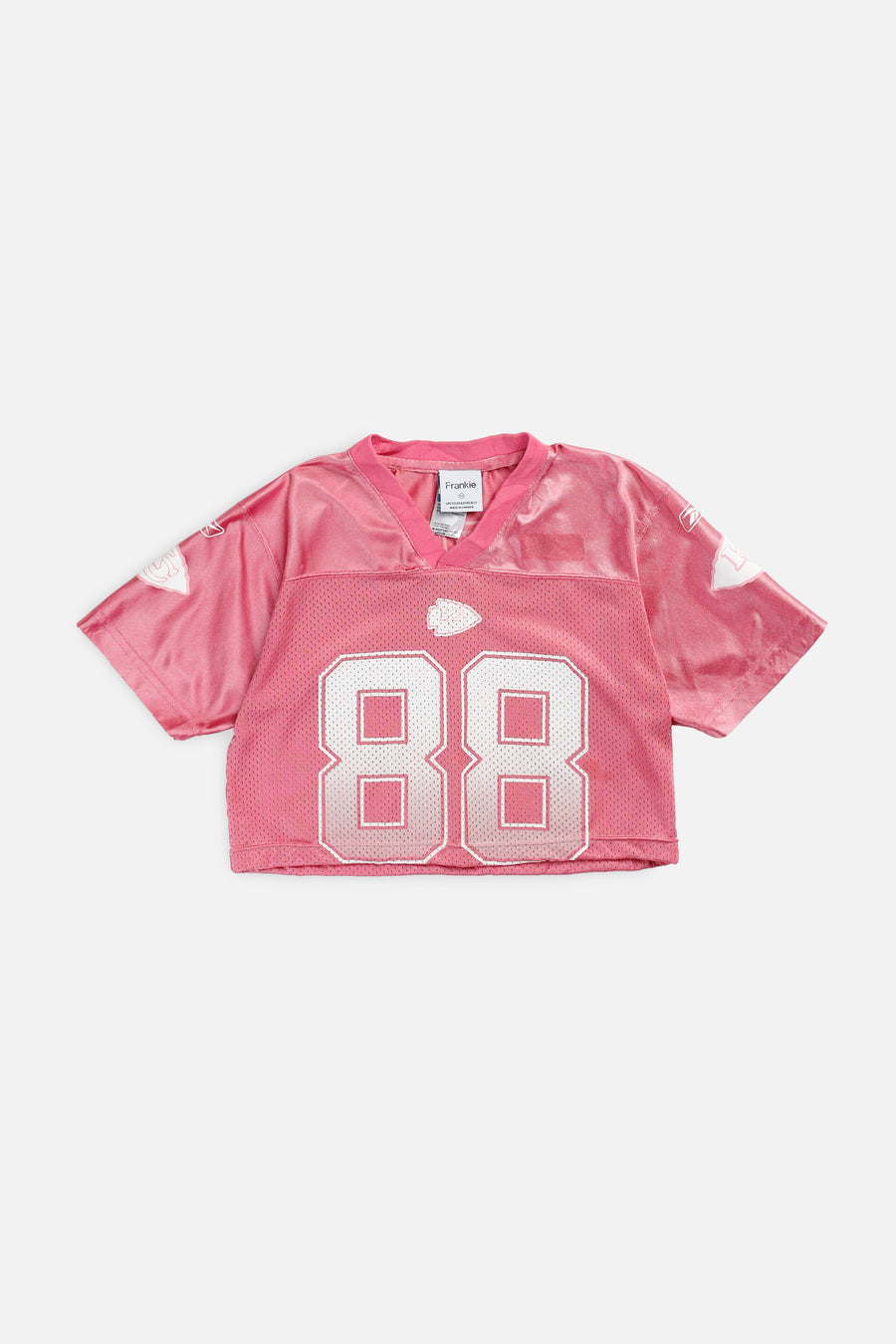 Rework Crop Kansas City Chiefs NFL Jersey - XS