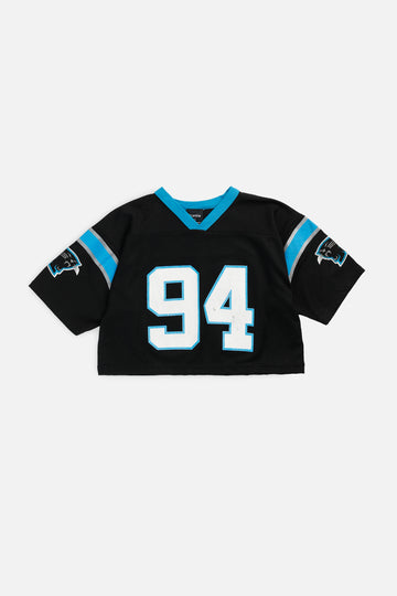 Rework Crop Carolina Panthers NFL Jersey - S