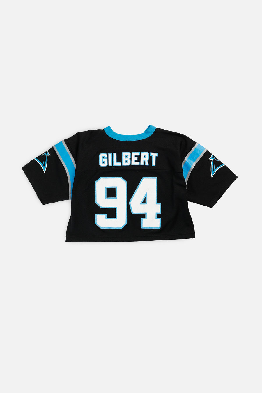 Rework Crop Carolina Panthers NFL Jersey - S