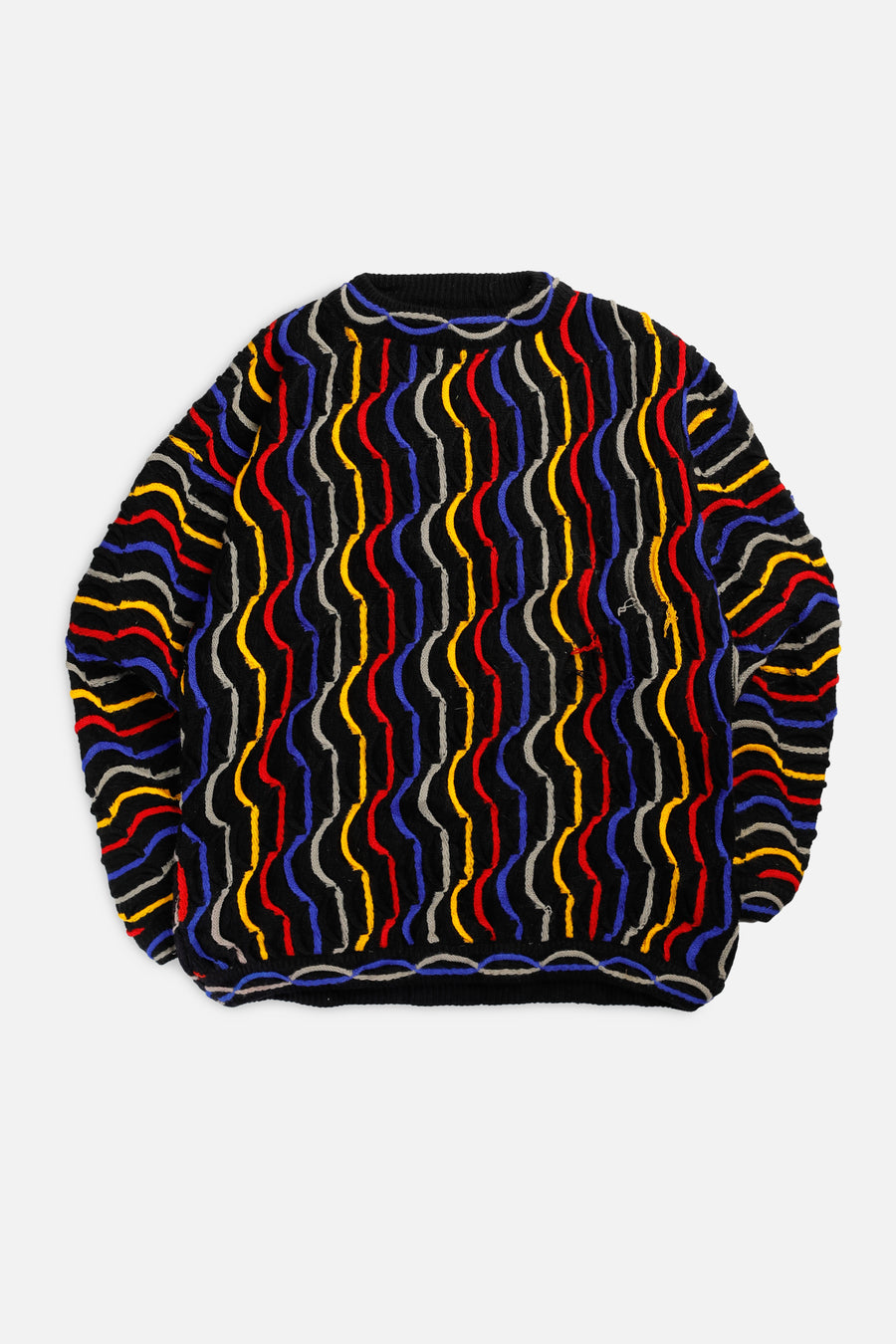 Vintage Coogi Style Knit Sweater - M