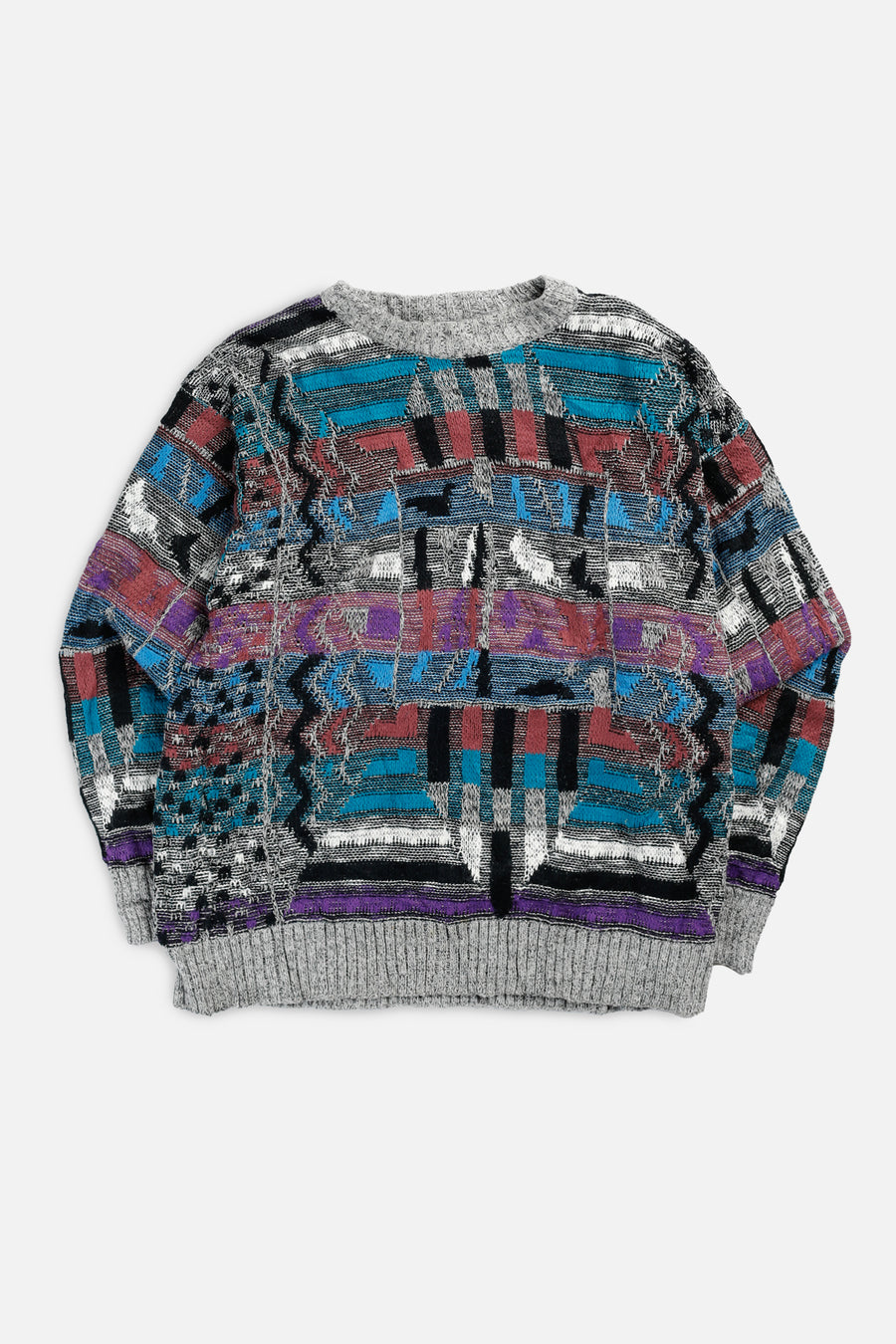 Vintage Coogi Style Knit Sweater - M